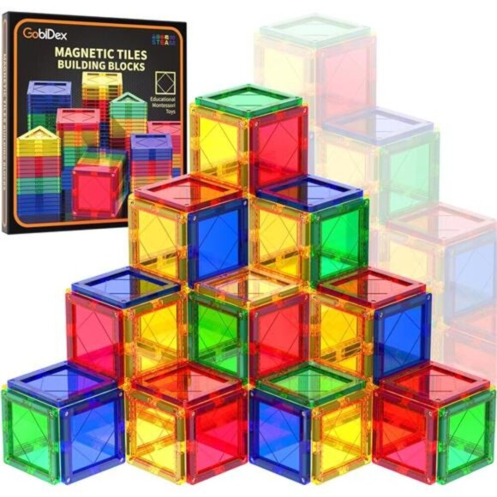 Kids Magnetic Tiles Building Blocks‎ Toys for Toddlers Montessori STEM Preschool